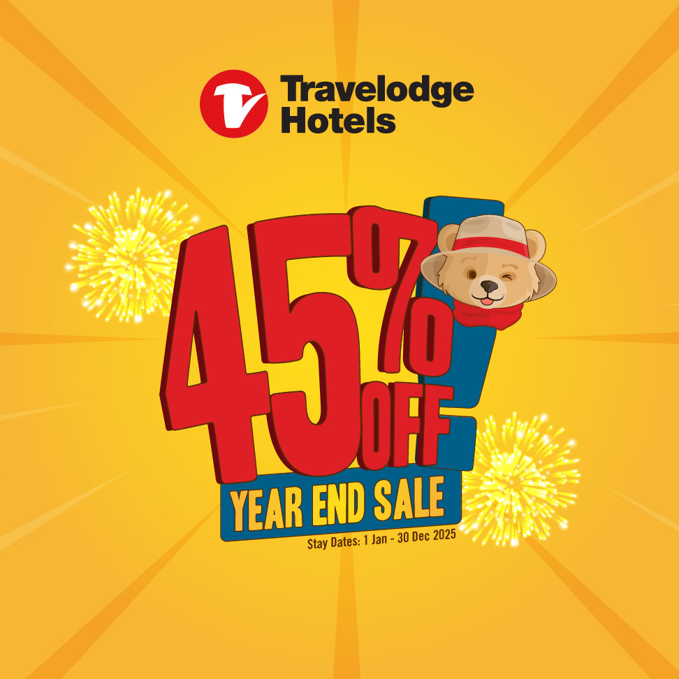 Year End Sale 2024 Travelodge Asia 45%