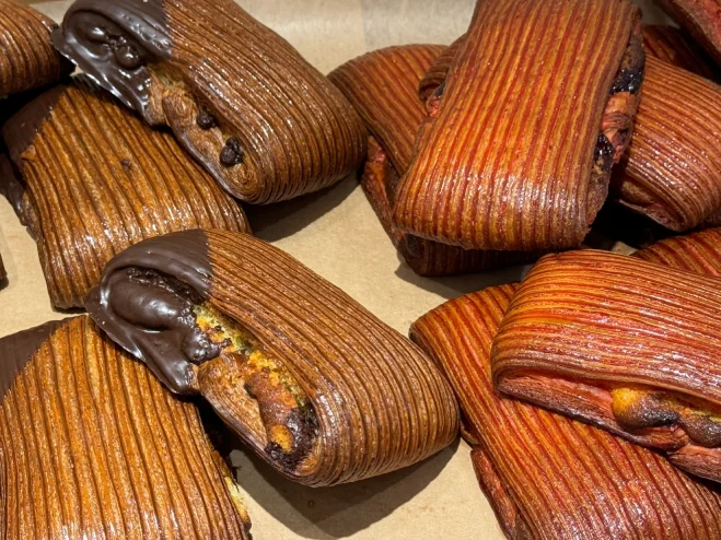 special pastry from a bakery in Myeongdong