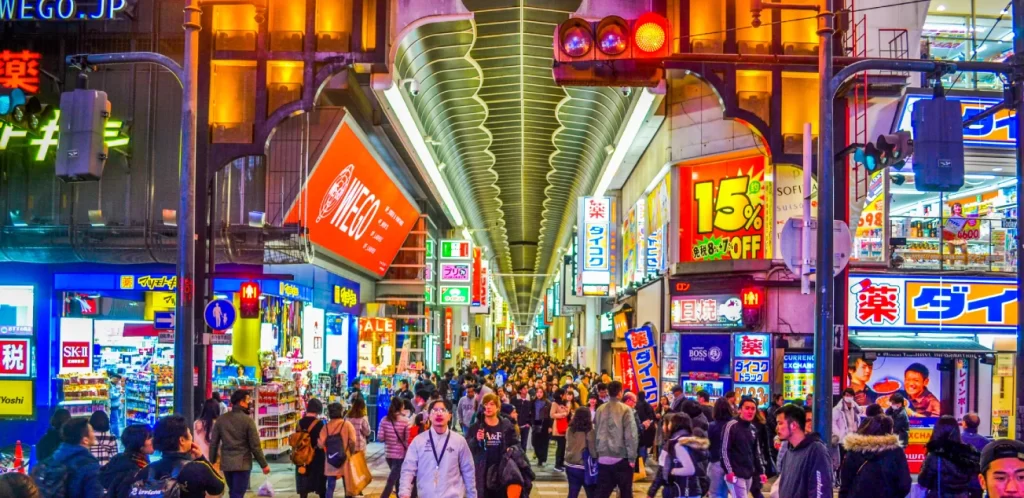 Shinsaibashi-suji Shopping Street Near Hotel di Osaka